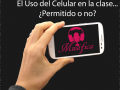 usar del celular en la clase