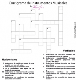 Crucigrama Musical