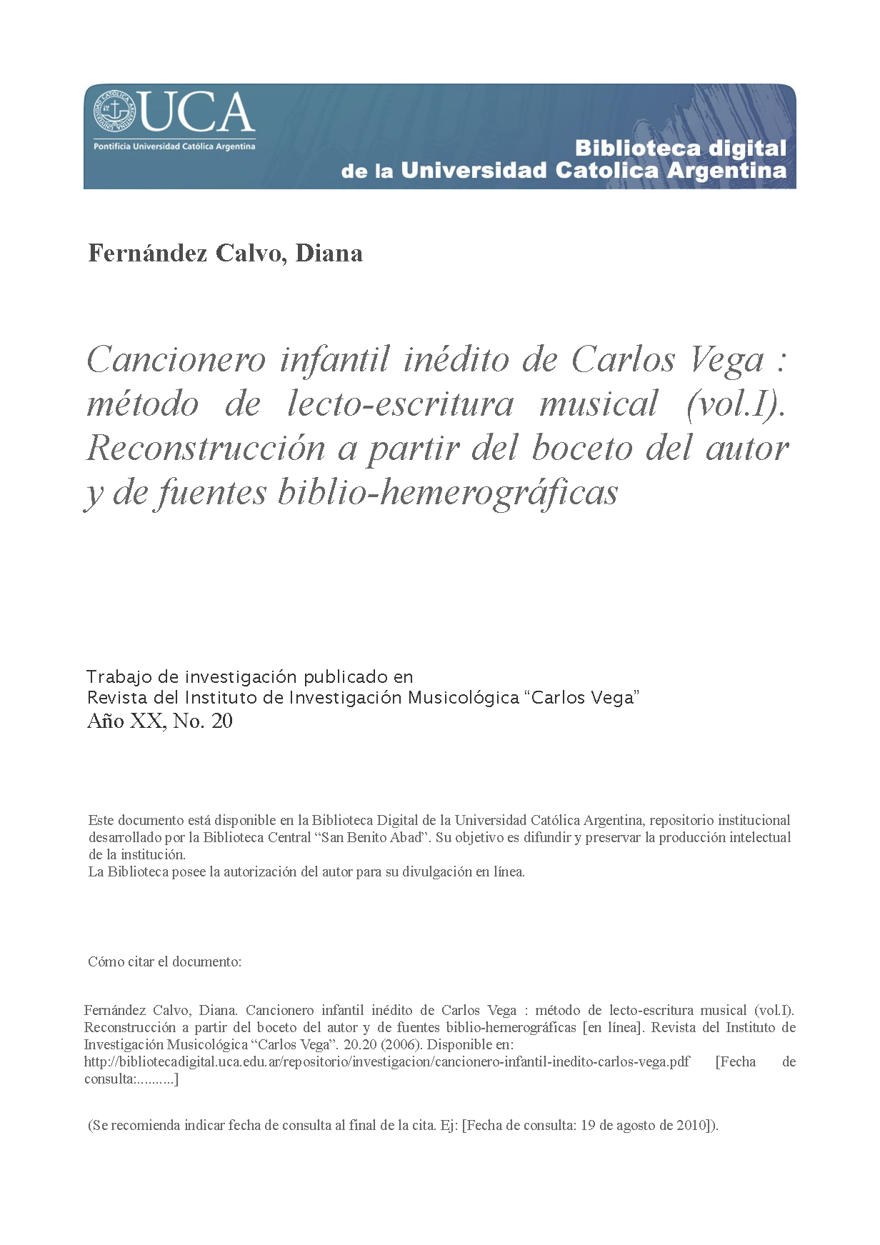 Cancionero carlos vega