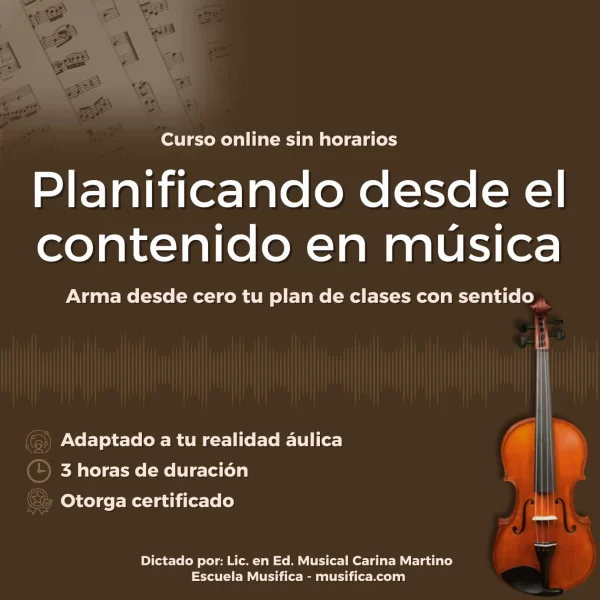 Cómo planificar en música
