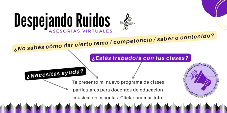 Ayuda con planificaciones de música