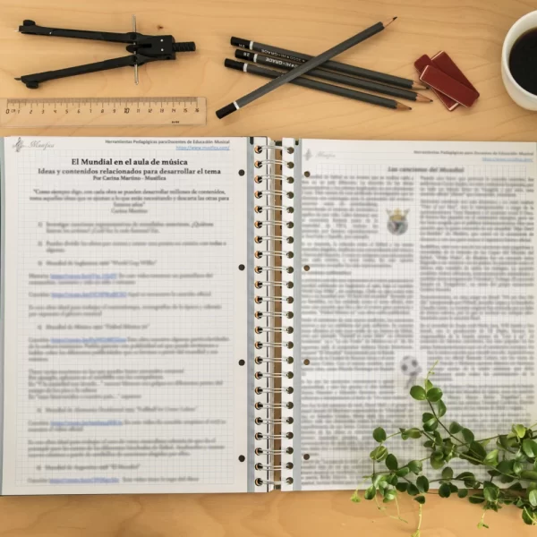 Actividades musicales con las canciones del mundial