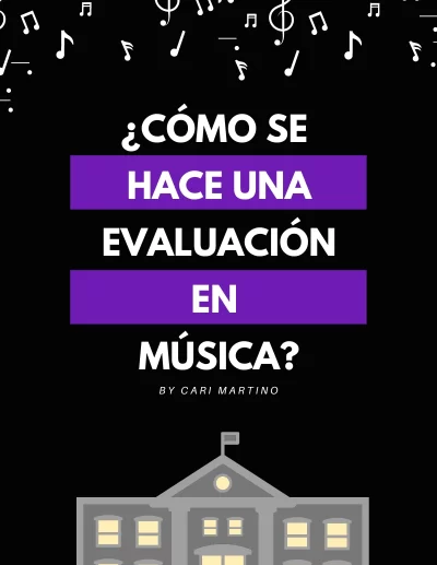 Evaluación en educación musical en música para escuela primaria, secundaria, primera infancia, niños